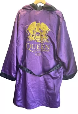 Buy Queen Adam Lambert VIP Purple Hooded Robe Gown Souvenir Rhapsody Tour Merch. • 30.33£