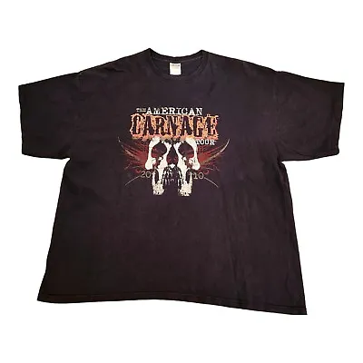 Buy Megadeth 2XL Tee Shirt The American Carnage Tour 2010  Megadeath Testament • 27.17£