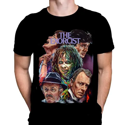 Buy EXORCIST COLLAGE - Horror Movie Poster Art - T-Shirt By Rick Melton / Demonic • 20.45£