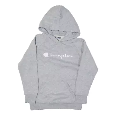 Buy CHAMPION Hoodie Grey Pullover Girls L • 22.99£