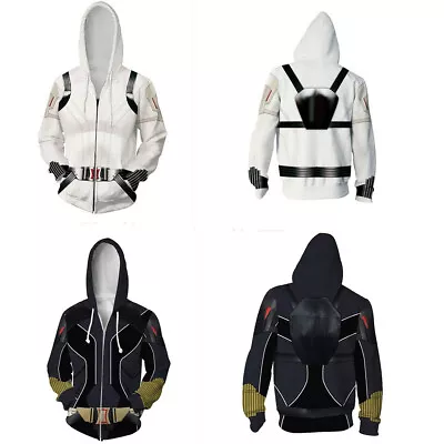 Buy The Avengers Black Widow Hoodies 3D Printed Hooded Sweatshirt Coat Unisex Jacket • 21.59£