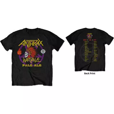 Buy Anthrax Unisex T-Shirt: War Dance Paul Ale World Tour 2018 (Back Print) (Ex-Tour • 18.55£
