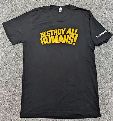 Buy Destroy All Humans PS4 Xbox One Game Promotional T-shirt Medium Black THQ Nordic • 22£