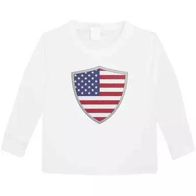 Buy 'America Shield' Children's / Kid's Long Sleeve Cotton T-Shirts (KL041458) • 9.99£