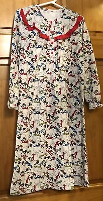 Buy Girls Size Small (6 6X) Frosty The Snowman Flannel Granny Nightgown • 12.05£