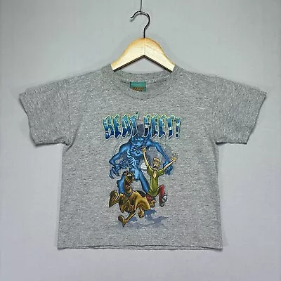 Buy VTG Scooby-Doo Kids Shirt - 2002 - Gray - BEAT FEET - Youth Boys Medium 5/6 • 11.84£