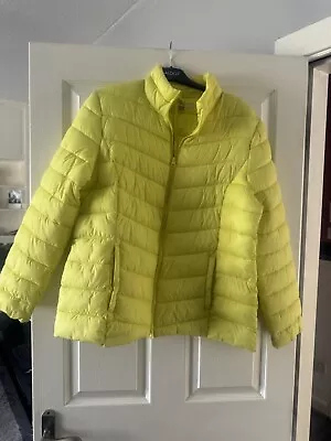Buy Ladies Yellow Pack Away Lightweight Jacket Size 18 • 5£