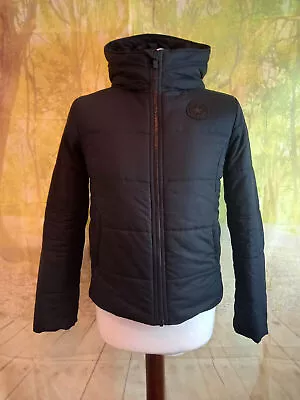Buy Converse Black Padded Quilted Jacket. UK Women's Size XS • 27£