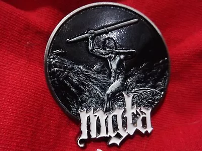 Buy Mgla Metal Pin 3D Badge Battle Jacket Kutte Black Meta Marduk • 20.67£