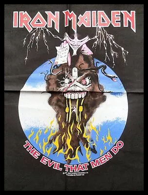 Buy Iron Maiden Vintage 1988 The Evil That Men Do Bandana/Scarf. Tronseal Merch • 36.04£