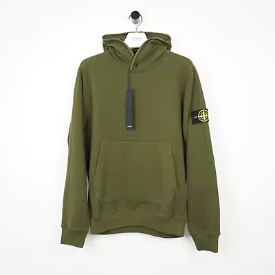 Buy Men's Stone Island Olive Compass Patch Jersey Hoodie BNWT Large RRP £435 • 245£