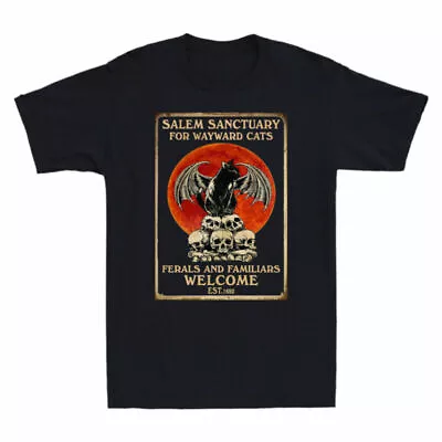 Buy For Salem Sanctuary Men's Ferals Tee Welcome And Familiars Cotton Cats Wayward • 15.99£
