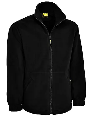 Buy Mens MIG Winter Warm Full Zip Micro Fleece Jacket - OUTDOOR CASUAL WORK COAT • 24.95£
