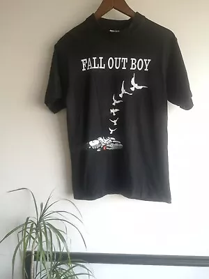 Buy Vtg Fall Out Boy Tshirt Black Adults Medium • 20£