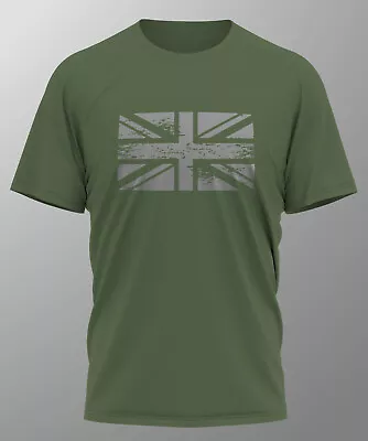 Buy UNION JACK FLAG Distressed Print T-Shirt Screen Printed Design New Fashion UK • 9.99£