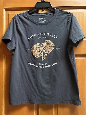 Buy Schitts Creek Women’s Rose Apothecary T-Shirt. Medium. Dark Gray. • 7.04£