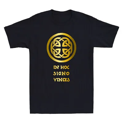 Buy Crusader Knight Knights Templar Code Golden Print Men's Short Sleeve T-Shirt NEW • 14.99£