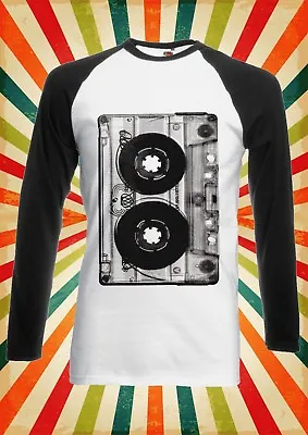 Buy Cassette Retro Vintage Cool Men Women Long Short Sleeve Baseball T Shirt 460 • 9.95£