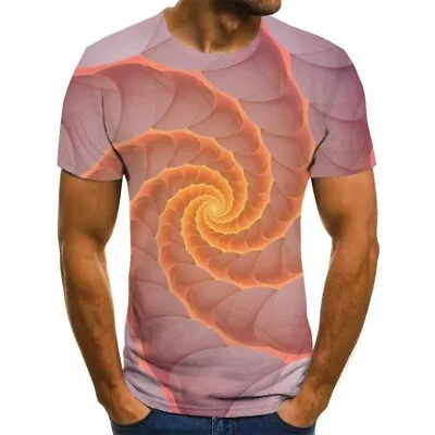 Buy Women Men Casual T-Shirts Short Sleeve Graphic Tee Summer 3D Print Tops Blouse • 7.21£