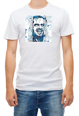 Buy The Shining Jack Nicholson Watercolor Short Sleeve White Men's T Shirt F092 • 9.69£