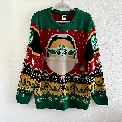 Buy Star Wars Baby Yoda Grogu Ugly Christmas Sweater - Men's Size XL • 28.42£