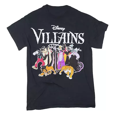 Buy Disney Villains Mens T-Shirt Black USA S • 9.99£