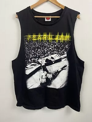Buy Pearl Jam Tank T-Shirt Sleeveless Tank Cotton Graphic Tee Size L Eddie Vedder • 12.52£