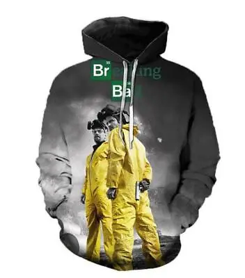 Buy Breaking Bad Hoodies 3D Printed Cool Streetwear Pullover Long Sleeve Sweatshirts • 17.83£