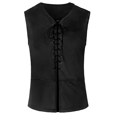 Buy Gothic Steampunk Victorian Cosplay Waistcoat Mens Pirate Tailored Formal • 19.99£