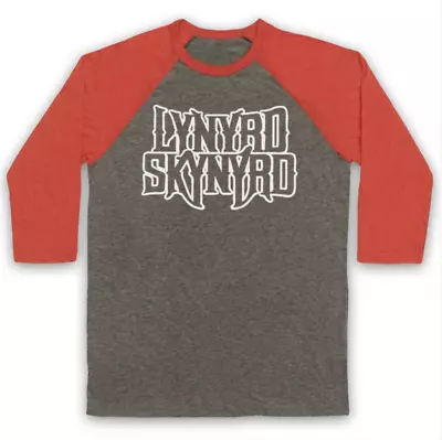 Buy Lynyrd Skynyrd Logo Unofficial Southern Rock Band Gods 3/4 Sleeve Baseball Tee • 23.99£