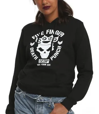 Buy Five Finger Death Punch GOT YOUR SIX Girls Women's Hoodie NEW 100% Authentic • 37.75£