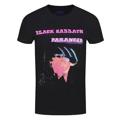 Buy Officially Licensed Black Sabbath Paranoid Motion Trials Mens Black T Shirt • 14.50£