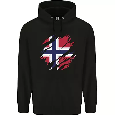 Buy Torn Norway Flag Norwegian Day Football Childrens Kids Hoodie • 17.99£