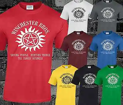 Buy Winchester Brothers Supernatural T Shirt Mens Unisex Cult TV Castiel Sam Dean  • 7.99£