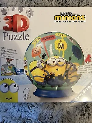 Buy NEW Minions Despicable Me 4 Ravensburger 3D Puzzle 6+ Film Toy Merch • 9£