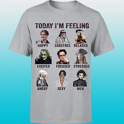Buy Johnny Depp Shirt Today I M Feeling  Mens T Shirts  #P1#OR • 8.99£