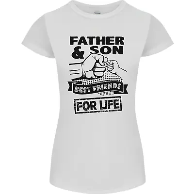 Buy Father & Son Best Friends For Life Womens Petite Cut T-Shirt • 9.99£