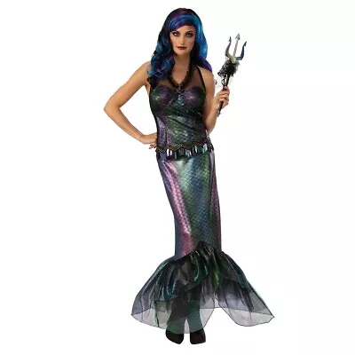 Buy Rubies Womens/Ladies Queen Of The Dark Sea Costume BN4385 • 23.59£