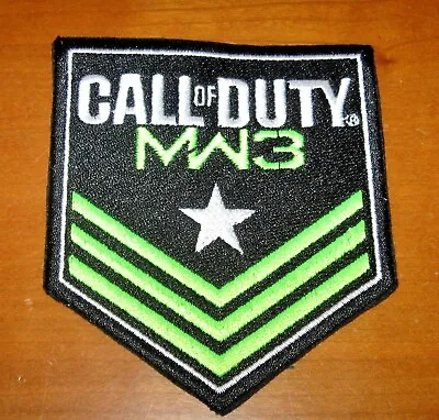 Buy Call Of Duty MW3 Patch Black Green White Trim Video Game Advertising Merch Promo • 19.29£