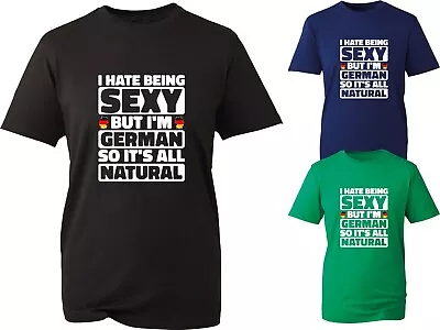 Buy I Hate Being Sexy But I'm German Funny Meme T Shirt German Flag Xmas Gift Top • 11.99£