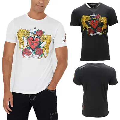 Buy BRAVE SOUL Mens T Shirts Crew Neck Summer Printed Top Short Sleeve T Shirt S-XXL • 8.99£