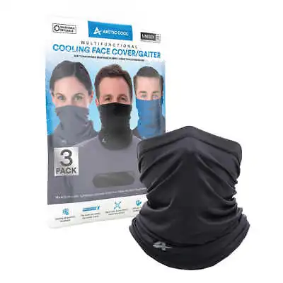 Buy Arctic Cool Multifunctional Cooling Face Cover Gaiter UV UPF 50+ Protection 3pk • 7.99£