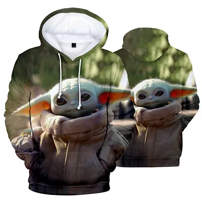 Buy Star Wars Sweatshirt The Mandalorian Baby Yoda Hoodie Cosplay Jacket Costume • 25.19£