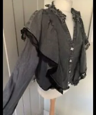 Buy Riverisland Denim Jacket With Lace Detail • 15£