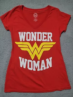 Buy Wonder Woman Short Sleeve Red Shirt Teen XL 15/17 • 6.31£