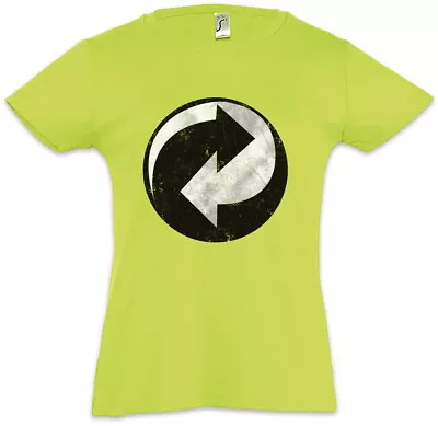 Buy RECYCLING SYMBOL Kids Girls T-Shirt Green Point Arrow The Recycle Big Punkt • 16.99£