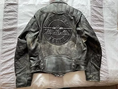 Buy Guns N’ Roses - 1994 Leather Motorcycle Jacket Hein Gericke Brockum XXL • 650£