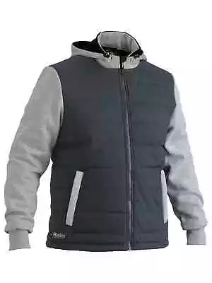 Buy Bisley Puffer Hooded Jacket Medium Black UKJ6944 • 48£