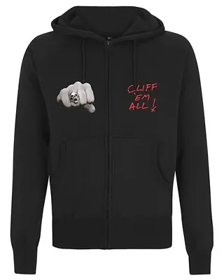 Buy Metallica Cliff Burton Fists Zip Up Hoodie OFFICIAL • 51.89£
