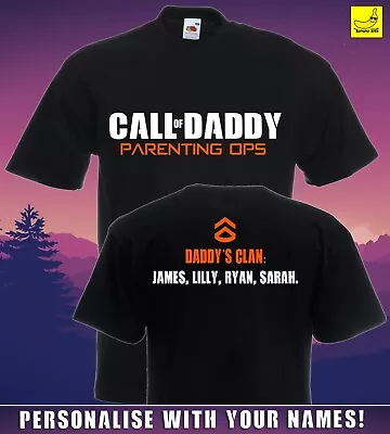 Buy Call Of Daddy T-shirt Personalised Parenting Ops Duty Present Gaming Comic Gift • 10.99£